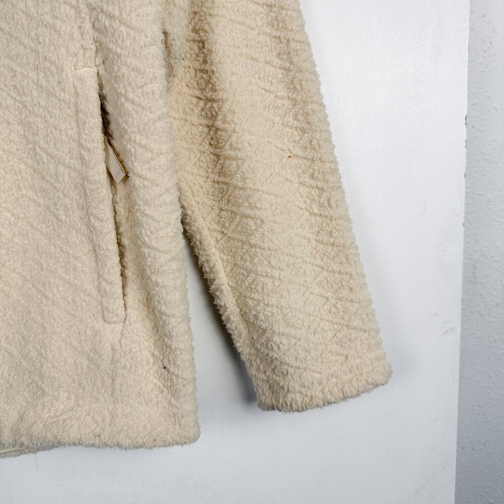 Patagonia Women's Diamond Capra Hoody Pullover Fleece Cream - M - Picture 3 of 10